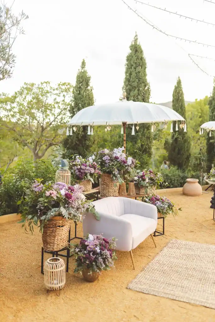 Decoracion del altar en finca la hacienda