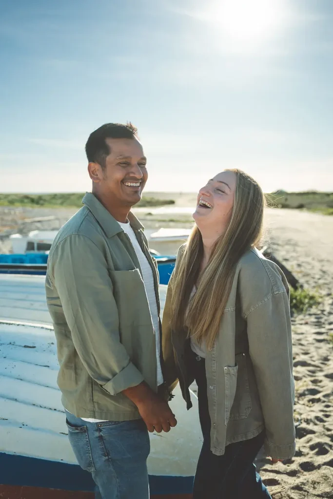 Preboda en Almería de Melanie y Andrés al atardecer
