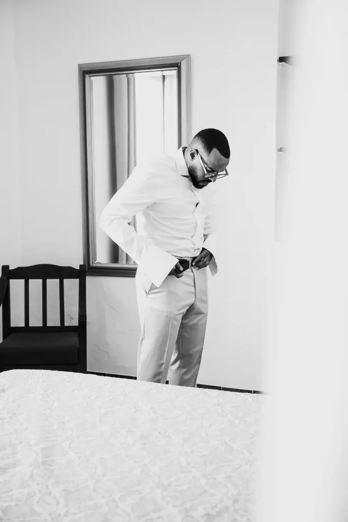 Momentos tranquilos antes de la boda en Hacienda Monte Pilar