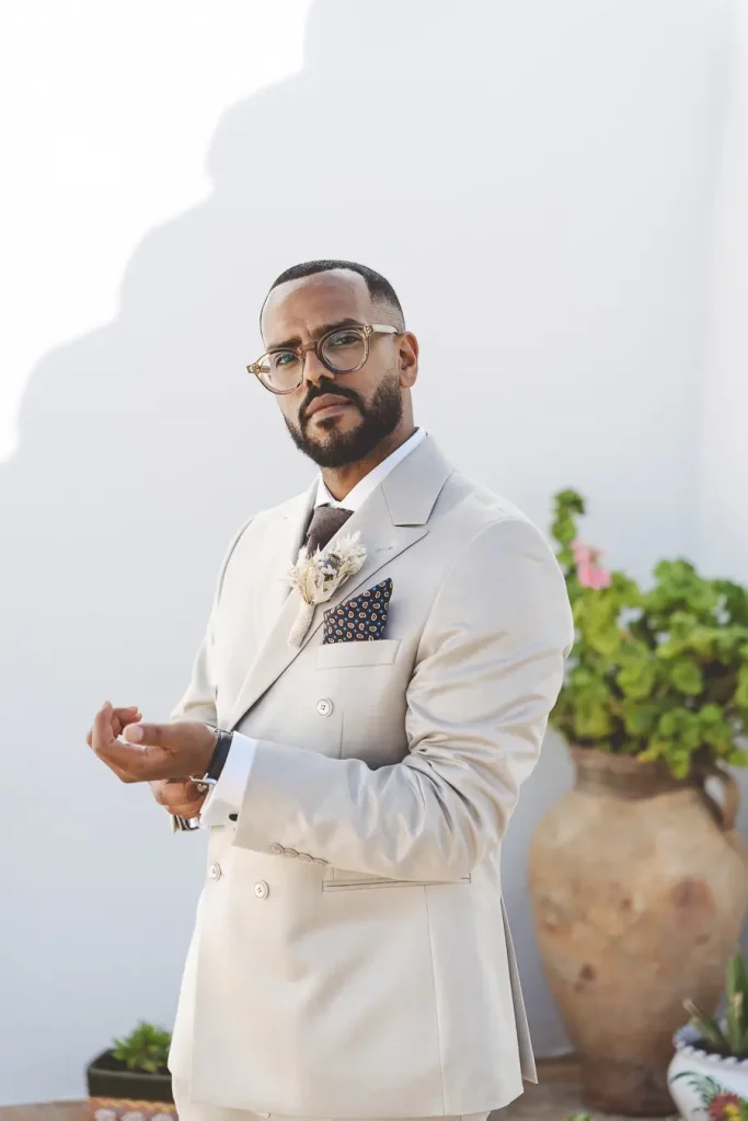 Novio minutos antes de la boda en Hacienda Monte Pilar