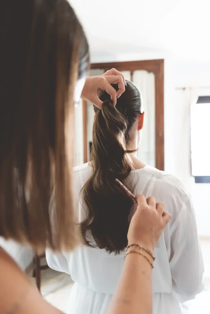 Peluqueria Novia en Hacienda Monte Pilar
