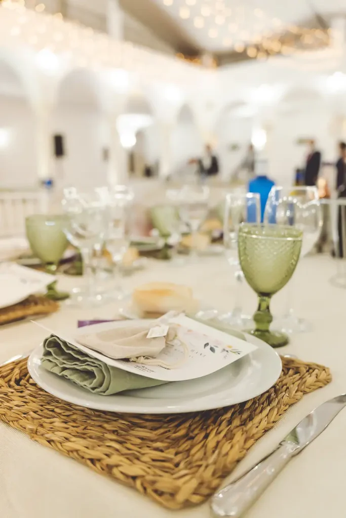 Decoración cuidada en una boda en finca