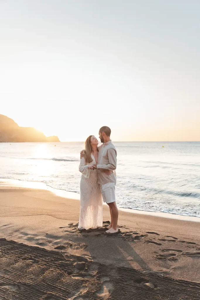 Preboda al amanecer en Cabo de Gata, Almería