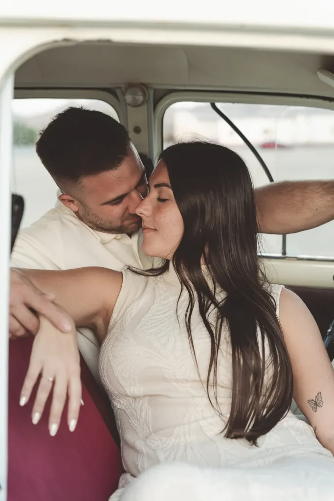 Cristina y Juanfer en su preboda en Almería