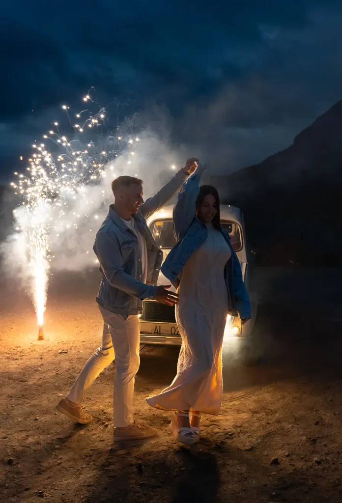 Preboda de noche en Tabernas, Almería