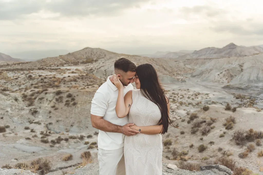 Paisaje natural de Tabernas durante una preboda