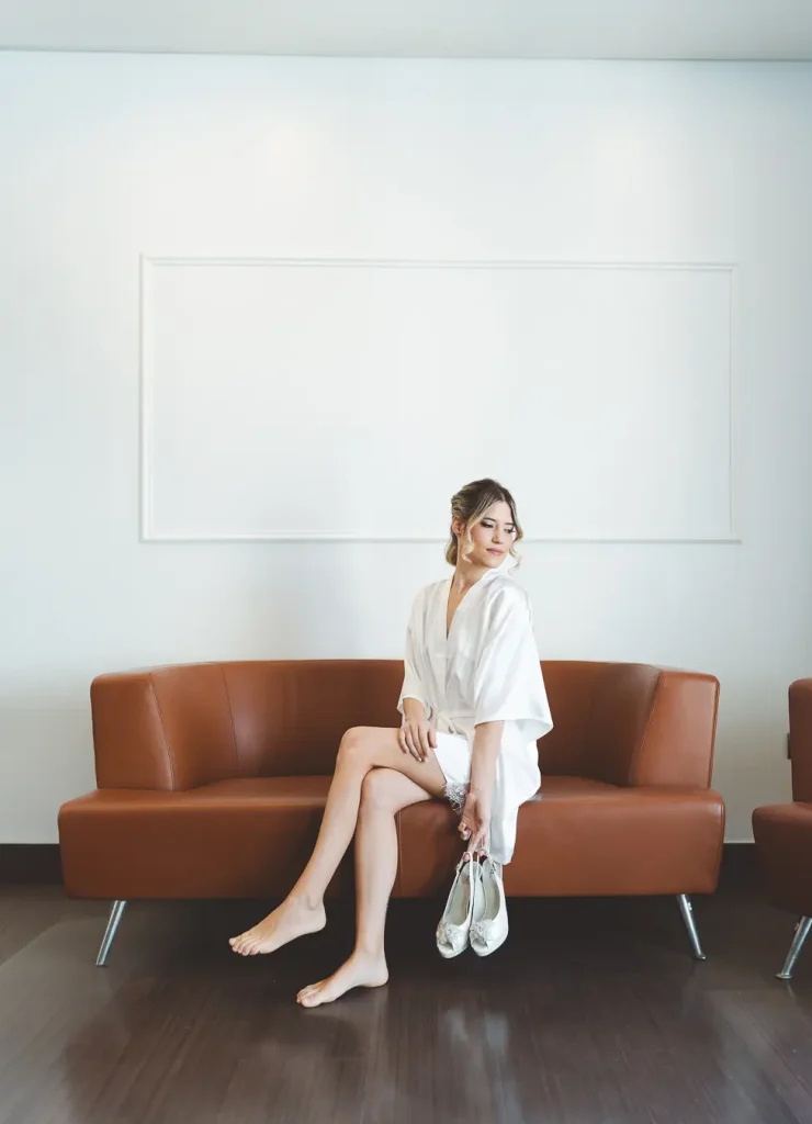 Momento íntimo de los preparativos de la novia en Almería