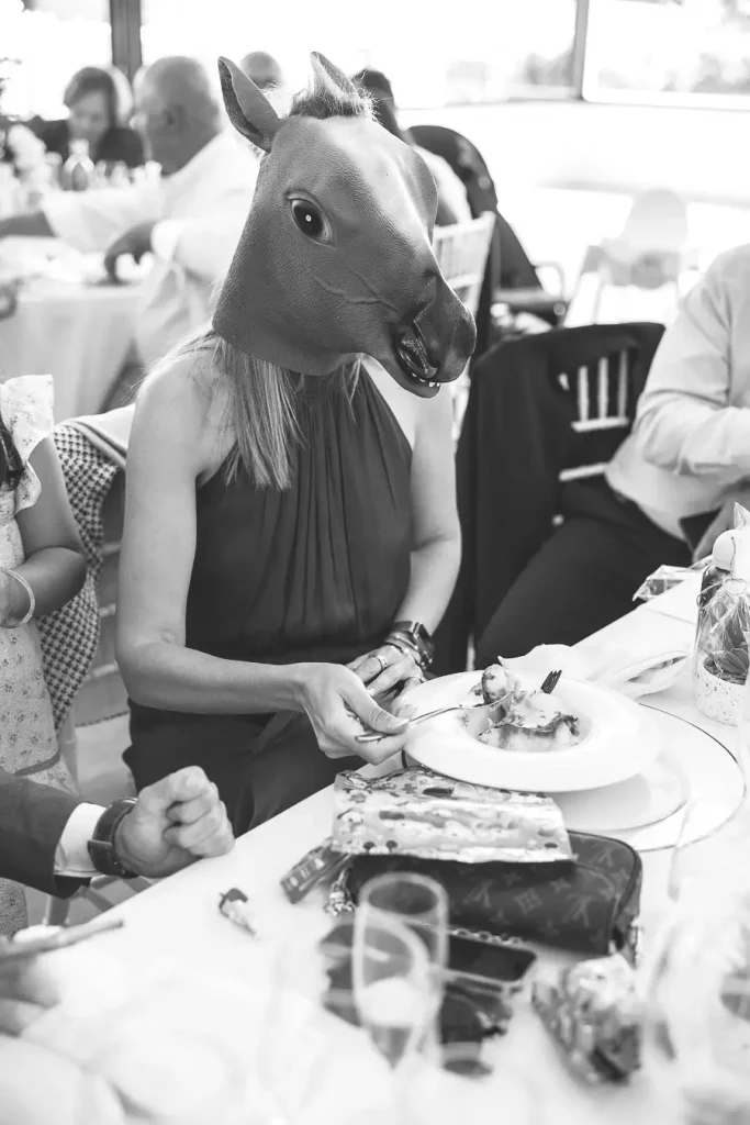 Invitado durante la celebración en Finca Doña Adela.