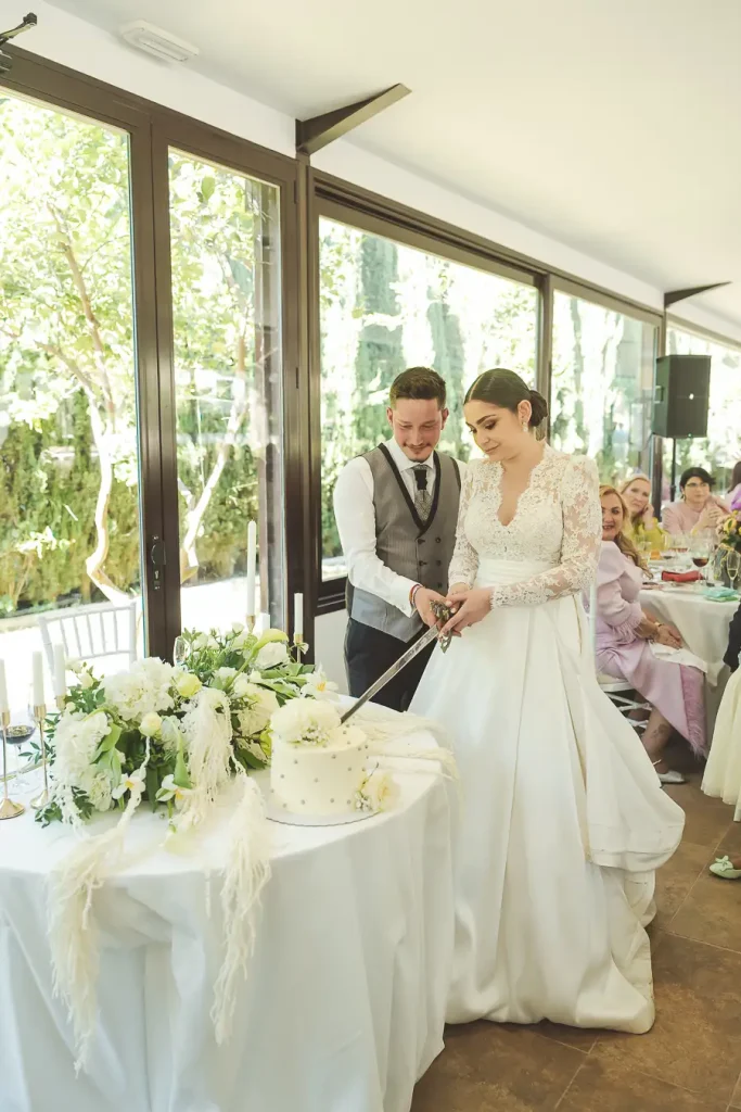Tarta nupcial en Finca Doña Adela