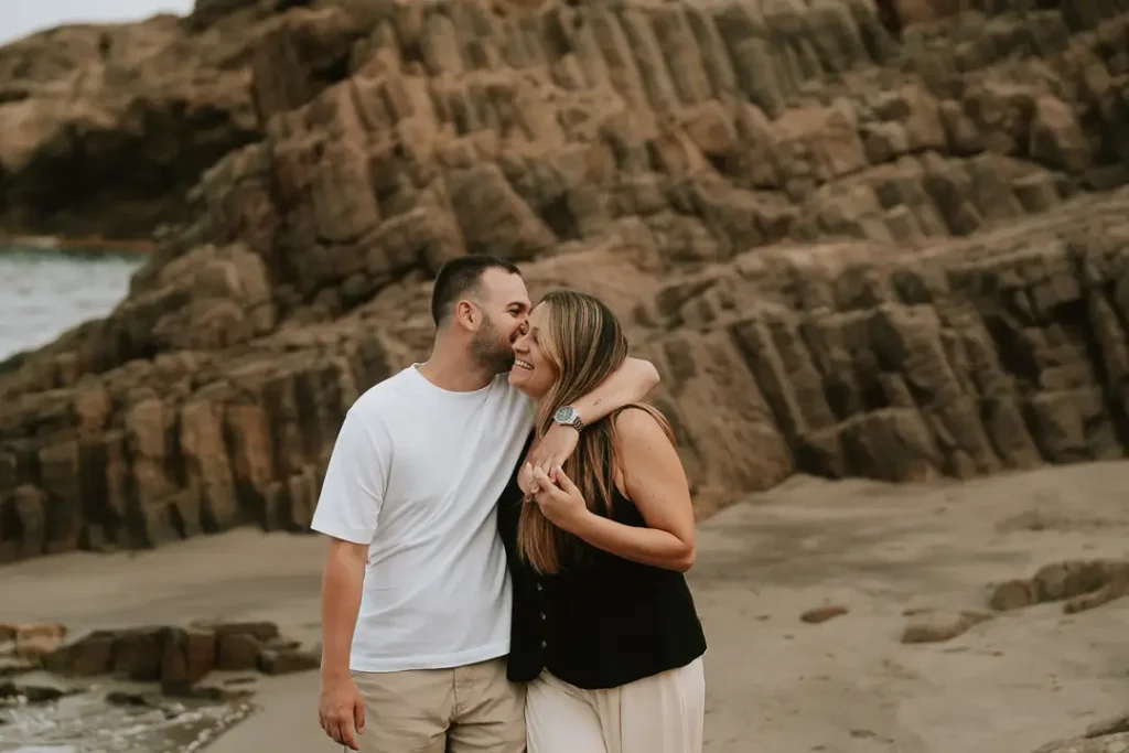 Retrato de Marta y Álvaro en la playa de Cabo de Gata