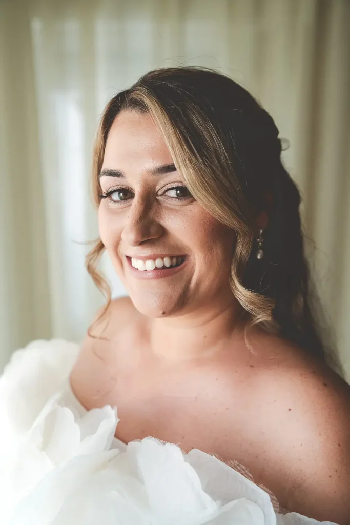 Retrato de Marta antes de la ceremonia.