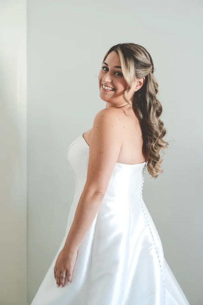 Vestido de novia sin completar